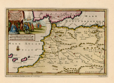 Spain and North Africa Map By Pieter van der Aa