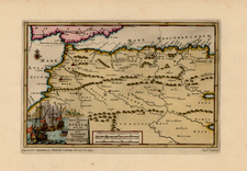 Spain and North Africa Map By Pieter van der Aa