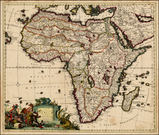 Africa and Africa Map By Carel Allard