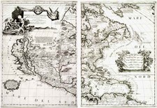 North America and California Map By Vincenzo Maria Coronelli