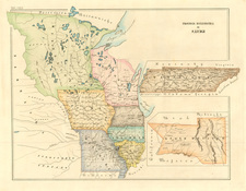United States, Texas, Southwest and Rocky Mountains Map By Girolamo Petri