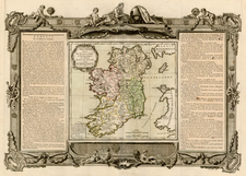 Ireland Map By Louis Charles Desnos