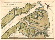 South Map By Jacques Nicolas Bellin