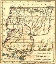South and Southeast Map By Jedidiah Morse  &  Charles Dilly