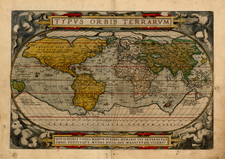 World and World Map By Abraham Ortelius