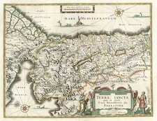 Asia and Holy Land Map By Willem Janszoon Blaeu