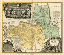 Europe and Russia Map By Homann Heirs