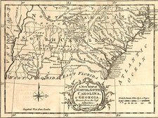 South and Southeast Map By London Magazine