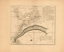 World, World, Atlantic Ocean, United States, Mid-Atlantic, Southeast and North America Map By George Louis Le Rouge / Timothy Folger