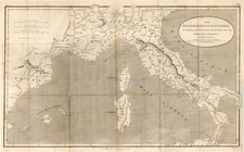 Europe, Italy, Mediterranean and Balearic Islands Map By F.C. and J. Rivington