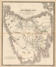 Australia Map By W. & A.K. Johnston