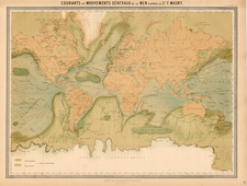 World and World Map By J. Andriveau-Goujon / Matthew Fontaine Maury