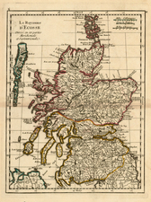 Scotland Map By Georges Louis Le Rouge