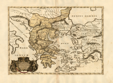 Europe, Balkans, Turkey, Asia, Turkey & Asia Minor, Balearic Islands and Greece Map By F. Bertin