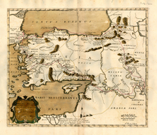 Europe, Asia, Holy Land, Turkey & Asia Minor, Africa, North Africa and Balearic Islands Map By F. Bertin