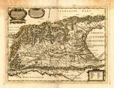 Europe, Switzerland, Austria and Italy Map By Giovanni Battista Recurti