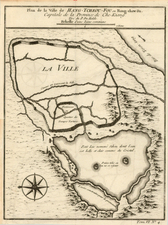 China Map By Jacques Nicolas Bellin