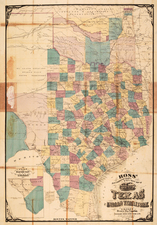 Texas, Plains and Southwest Map By E.H. Ross