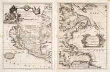 United States, Texas, Midwest, Southwest, North America and California Map By Vincenzo Maria Coronelli