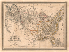 United States Map By Louis Vivien