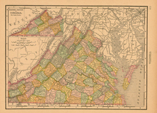 Mid-Atlantic and Southeast Map By Rand McNally & Company