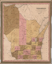 Midwest Map By Samuel Augustus Mitchell