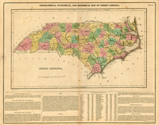 Southeast Map By Henry Charles Carey  &  Isaac Lea