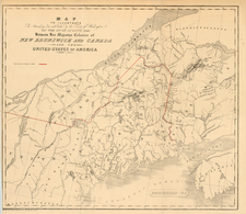 New England and Canada Map By Harrison & Co.