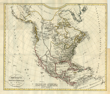 North America Map By Jean Baptiste Poirson