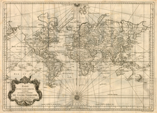 World, World, Australia & Oceania, Australia, Oceania and New Zealand Map By Jacques Nicolas Bellin