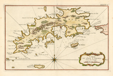 Caribbean Map By Jacques Nicolas Bellin