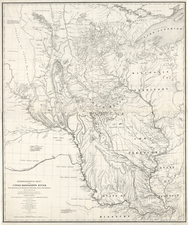 Midwest and Plains Map By Joseph N. Nicollet  &  William Hemsley Emory