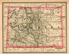 Rocky Mountains Map By George F. Cram