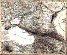 Europe and Russia Map By Adolf Stieler