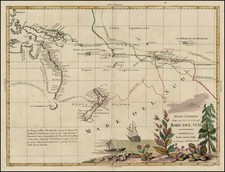 World, Australia & Oceania, Pacific, Australia, Oceania and New Zealand Map By Antonio Zatta