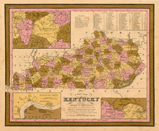 South Map By Samuel Augustus Mitchell