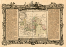 Italy and Northern Italy Map By Louis Brion de la Tour