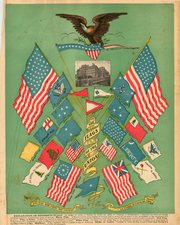 United States Map By George F. Cram