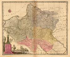 Europe, Poland, Russia and Baltic Countries Map By Emanuel Bowen