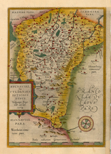 Europe and Germany Map By Abraham Ortelius