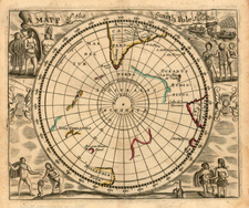 Southern Hemisphere and Polar Maps Map By John Seller