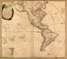 Western Hemisphere, South America and America Map By William Faden