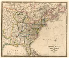 United States, South, Midwest and Plains Map By James Wyld