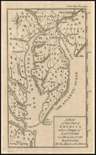 Mid-Atlantic and Southeast Map By Gentleman's Magazine