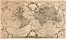 World and World Map By Johannes Covens  &  Cornelis Mortier