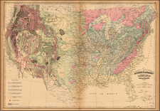 United States Map By Asher  &  Adams