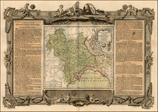 Italy Map By Louis Brion de la Tour