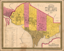 Mid-Atlantic Map By Samuel Augustus Mitchell