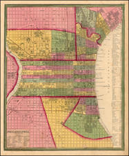 Mid-Atlantic, Pennsylvania and Philadelphia Map By Henry Schenk Tanner