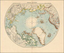 Polar Maps Map By Louis Vivien de Saint-Martin